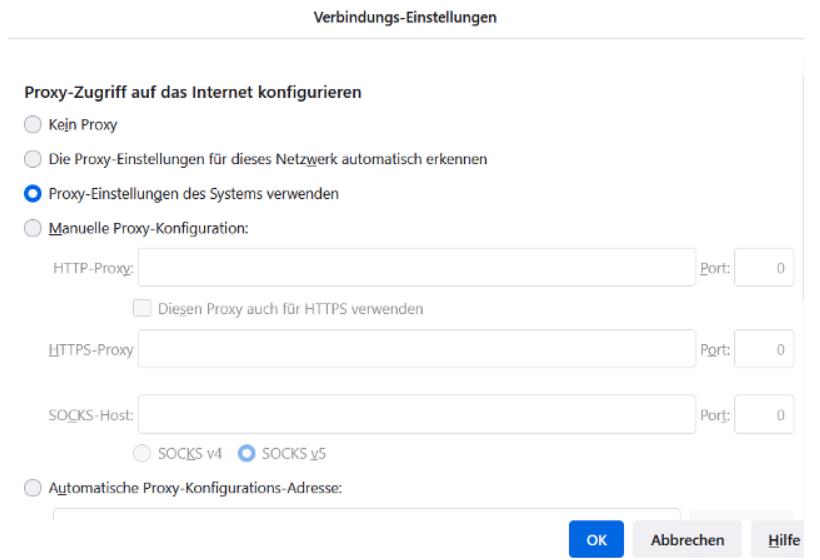 Proxy Standardeinstellung in Mozilla Firefox .jpg