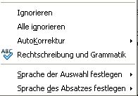 ohne Benutzerwörterbuch