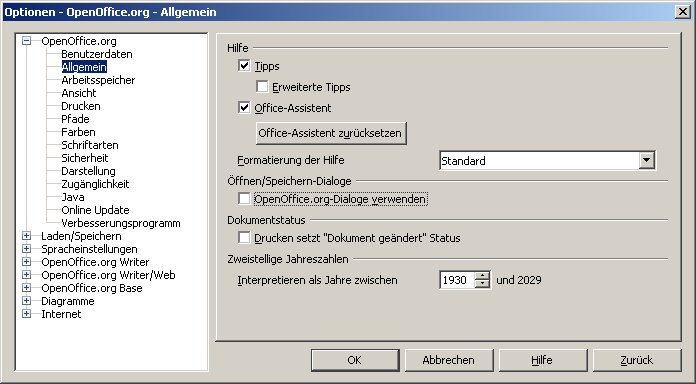 Die Einstellung, die eigentlich etwas ändern sollte.