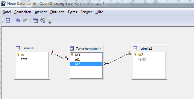 In Base - mit Zwischentabelle