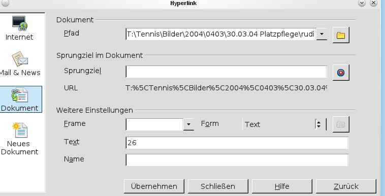 und drücke die Schaltfläche 'Übernehmen'