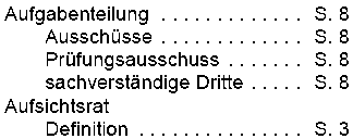 Stichwortverzeichnis von WordPerfect erstellt (Screenshot einer PDF-Datei)