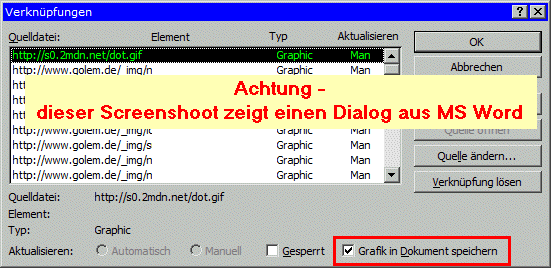 Verknüpfungen bei Webseite.gif