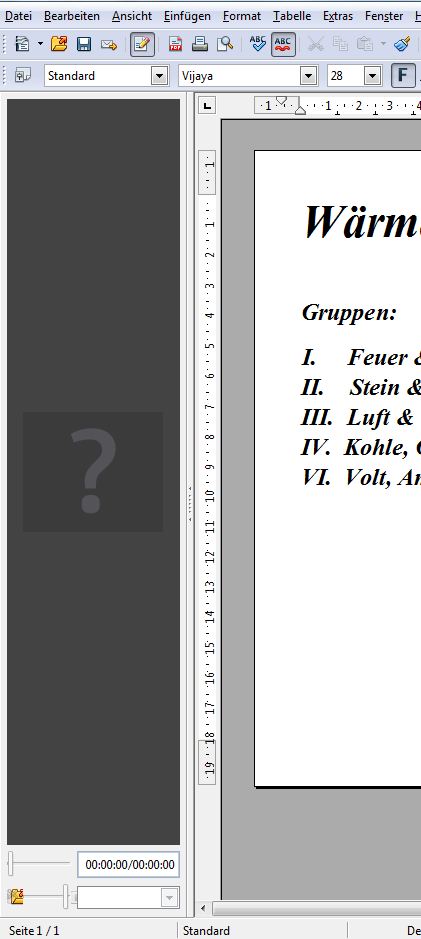 So sieht mein Bildschirm aus im Druck- und Weblayout